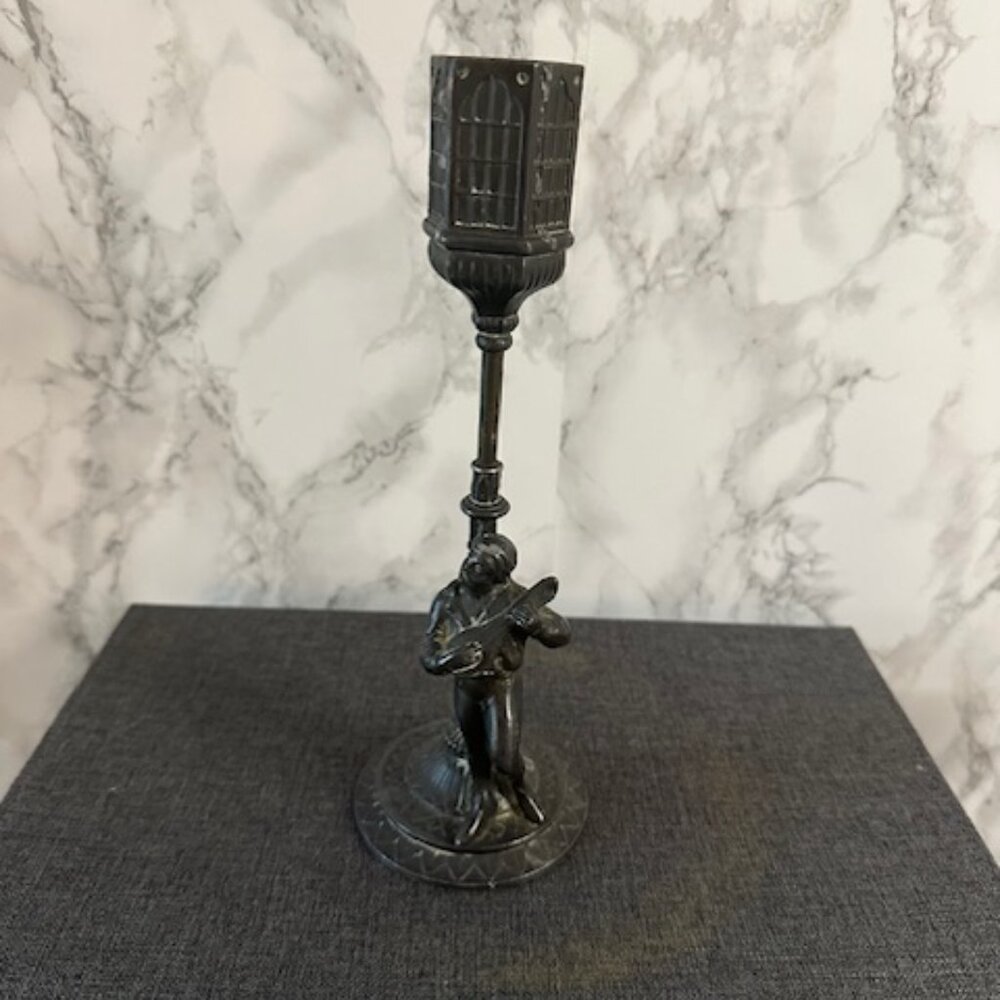 Vintage Brass Made in France Minstrel Incense Burner Signed Vantines